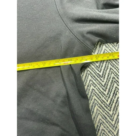 Lands End Men's Black Cotton Long Sleeve Polo Shirt Size L - Picture 5 of 5